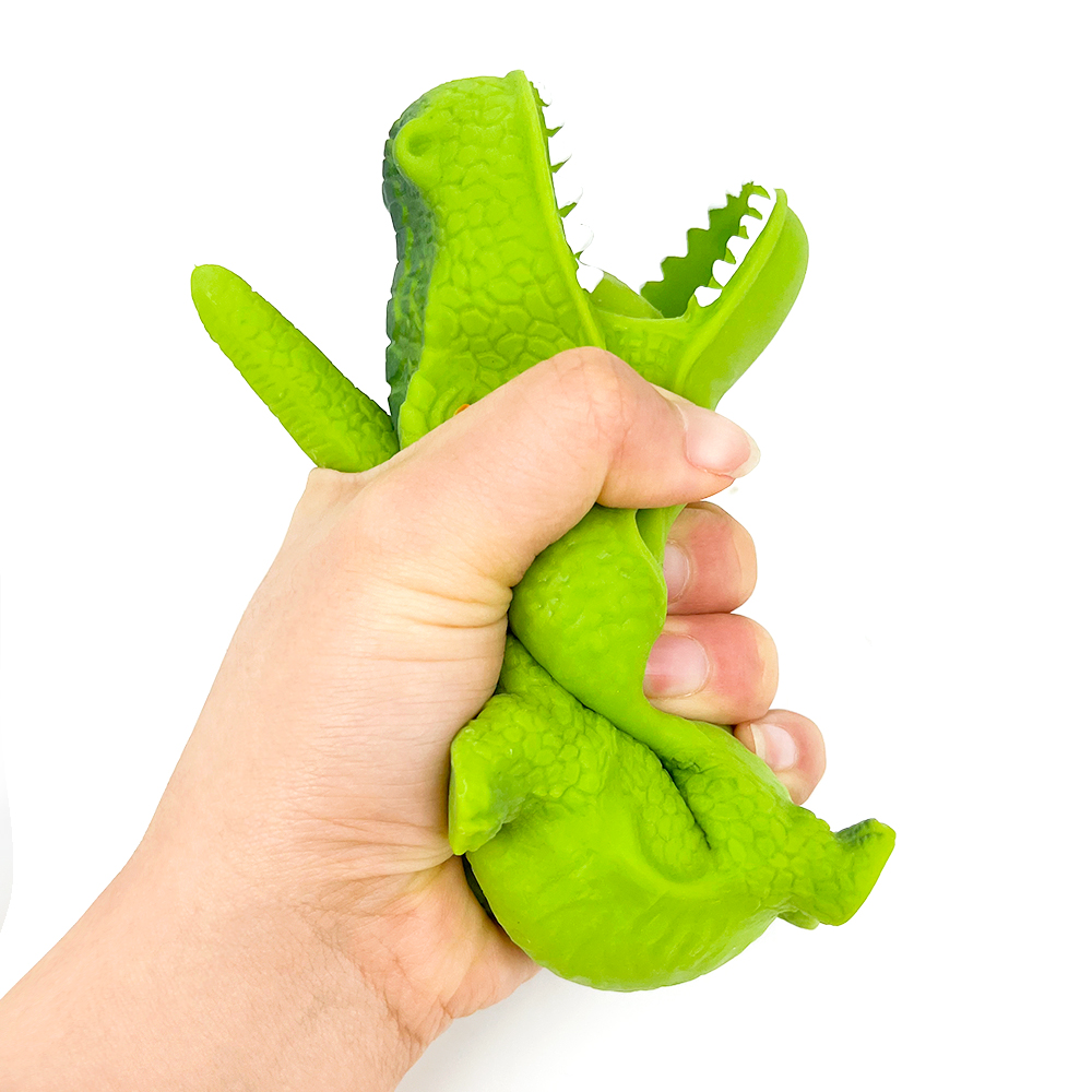 Lindo dinosaurio lleno de arena Squishy Stress Toys descomprimir juguete para apretar