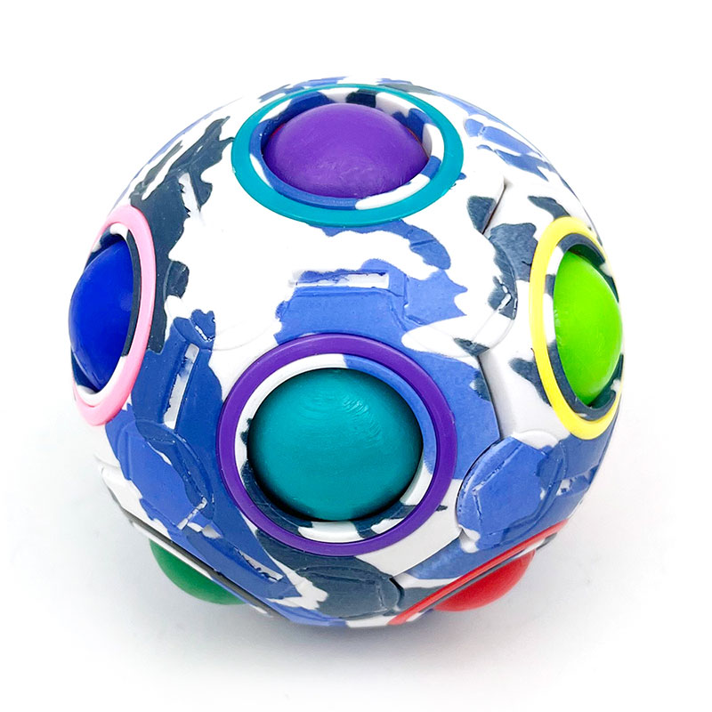 Rainbow Puzzle Ball Stress Fidget Cube para niños